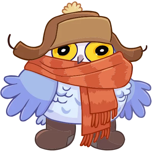 🤩 Эмодзи «Сова Плюша» для Telegram