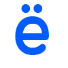 💙 Эмодзи «Синие буквы, русские и английские, иконки озон» для Telegram