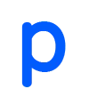 💙 Эмодзи «Синие буквы, русские и английские, иконки озон» для Telegram