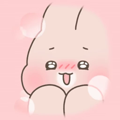 😊 Стикер «Happy Cream Puff Rabbit» для Telegram