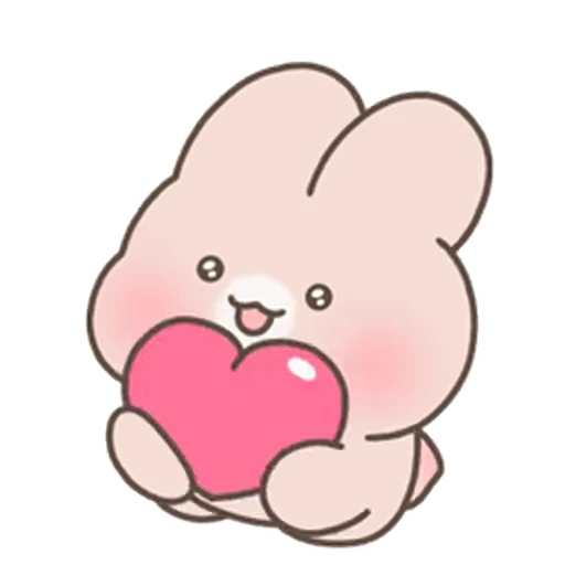 😊 Стикер «Happy Cream Puff Rabbit» для Telegram