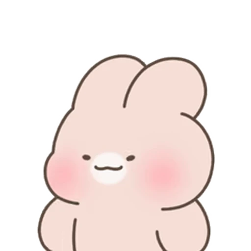 😊 Стикер «Happy Cream Puff Rabbit» для Telegram