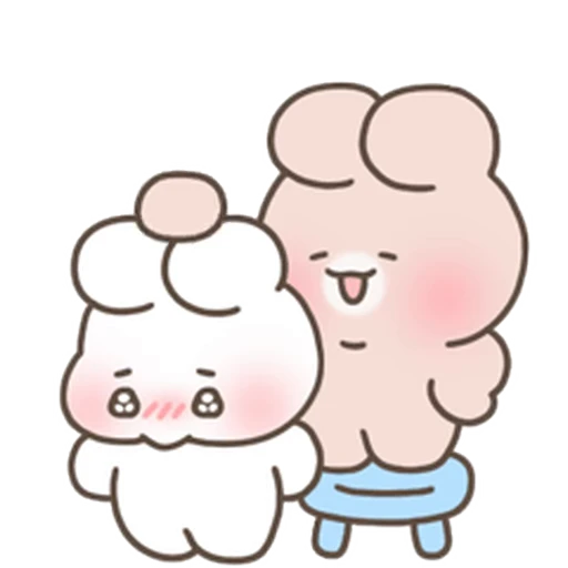 😊 Стикер «Happy Cream Puff Rabbit» для Telegram