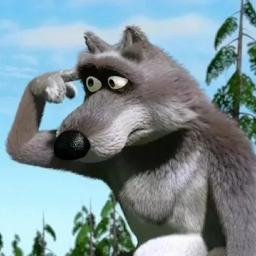 🐺 Стикер «П остирония» для Telegram