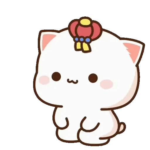 😊 Стикер «Mochi Mochi Peach Cat» для Telegram