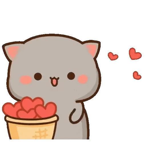 😊 Стикер «Mochi Mochi Peach Cat» для Telegram