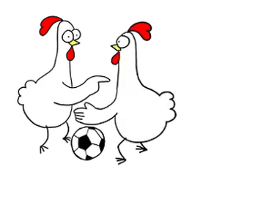 😊 Стикер «Chicken Bro Football» для Telegram
