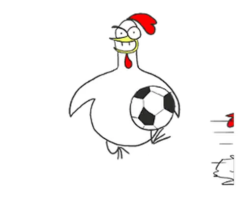 Стикерпак Chicken Bro Football для Telegram — скачать