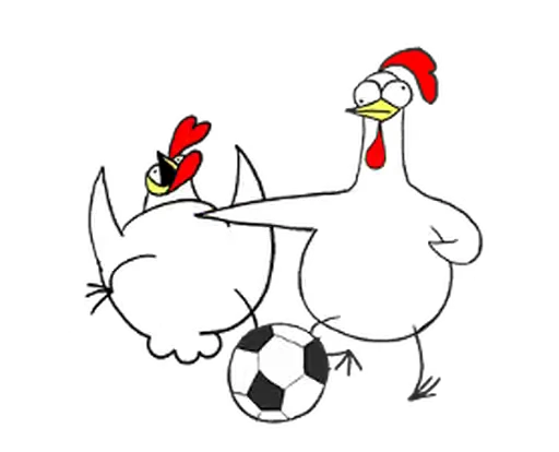 😊 Стикер «Chicken Bro Football» для Telegram