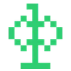 🔠 Эмодзи «Зелёный пиксельный шрифт» для Telegram