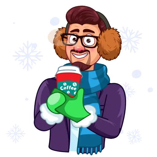 🌨 Стикер «Holiday» для Telegram