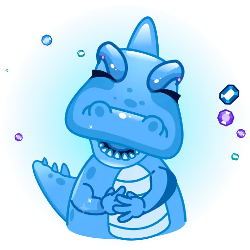 😂 Стикер «Diamond Dragon» для Telegram