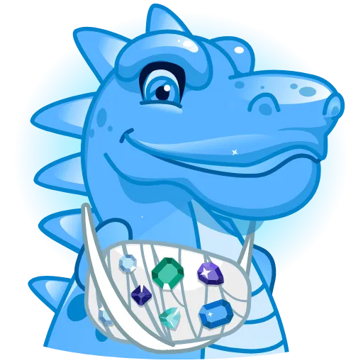 😋 Стикер «Diamond Dragon» для Telegram