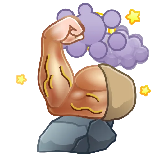 🎁 Эмодзи «Mighty Arm» для Telegram