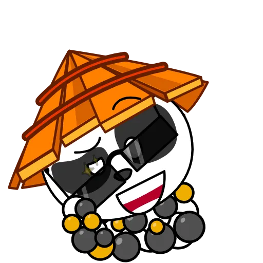 Эмодзи Panda Warrior для Telegram — скачать