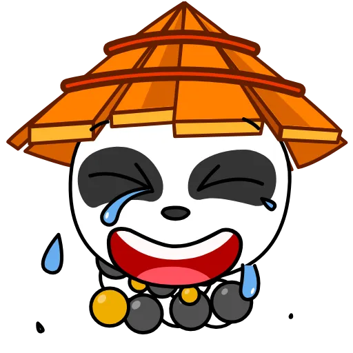 😂 Эмодзи «Panda Warrior» для Telegram