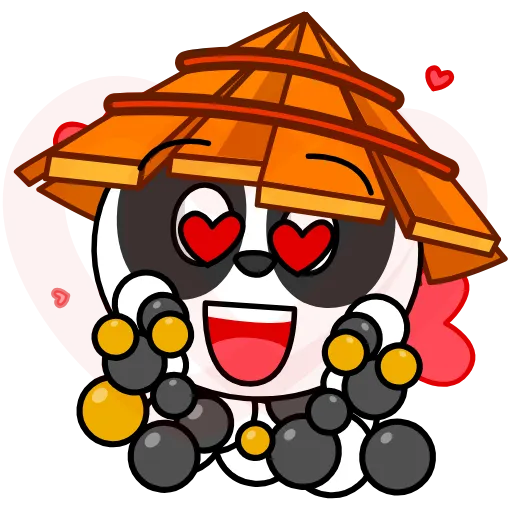 ❤️ Эмодзи «Panda Warrior» для Telegram