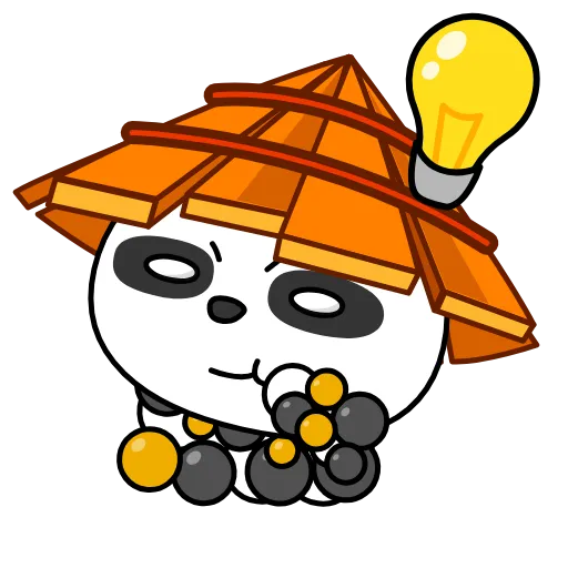 🤔 Эмодзи «Panda Warrior» для Telegram