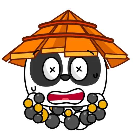 😣 Эмодзи «Panda Warrior» для Telegram