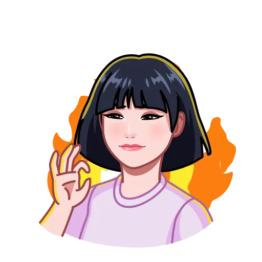 👌 Эмодзи «❤ Blackpink - анимированные эмодзи» для Telegram