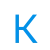 🤩 Эмодзи «Простой голубой шрифт» для Telegram