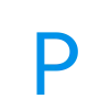 🤩 Эмодзи «Простой голубой шрифт» для Telegram