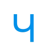 🤩 Эмодзи «Простой голубой шрифт» для Telegram