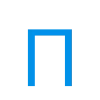 🤩 Эмодзи «Простой голубой шрифт» для Telegram
