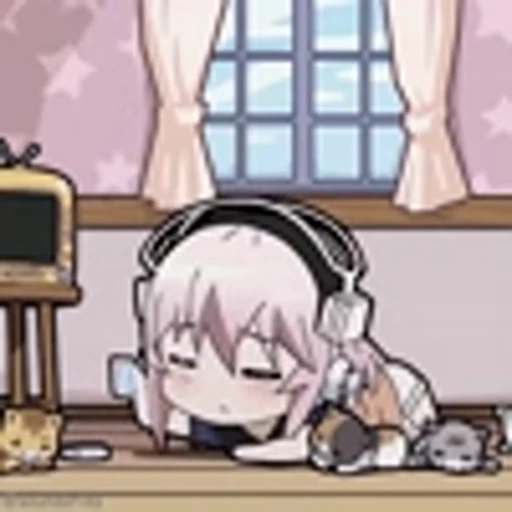 😴 Эмодзи «Chibi anime» для Telegram