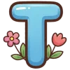 🤩 Эмодзи «Разноцветные нейро буквы» для Telegram