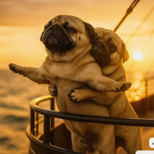 🤩 Стикер «Мопсик» для Telegram