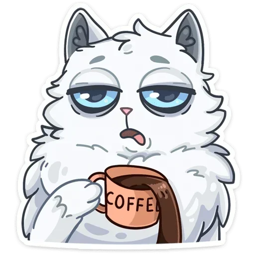 ☕️ Стикер «Снежик» для Telegram