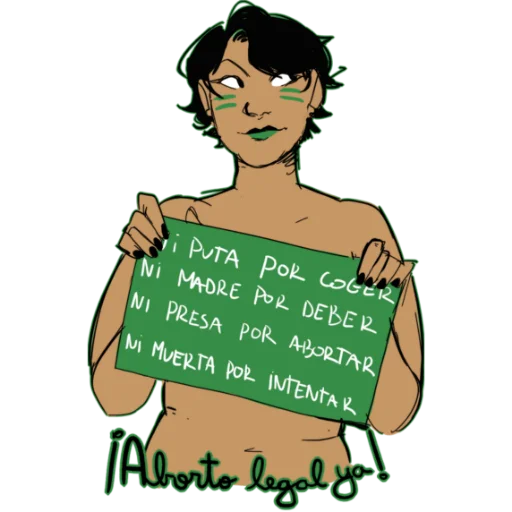 💚 Стикер «FEMINISM» для Telegram