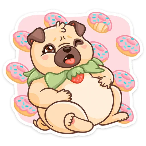 🍩 Стикер «Падди» для Telegram