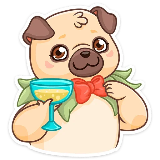 🍸 Стикер «Падди» для Telegram