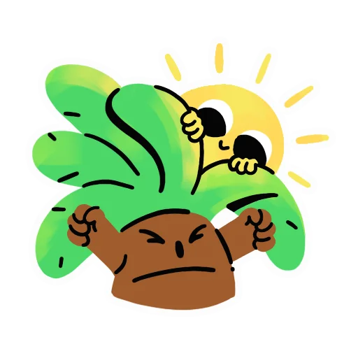 Стикерпак Palmtree для Telegram — скачать