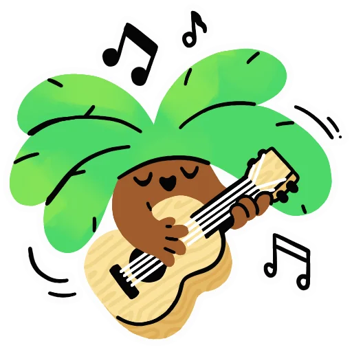 🎸 Стикер «Palmtree» для Telegram
