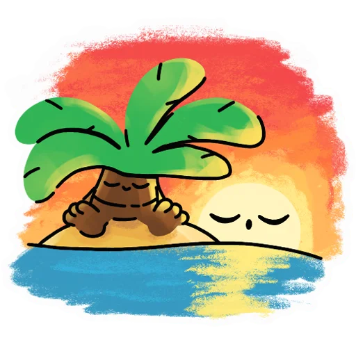 🌅 Стикер «Palmtree» для Telegram