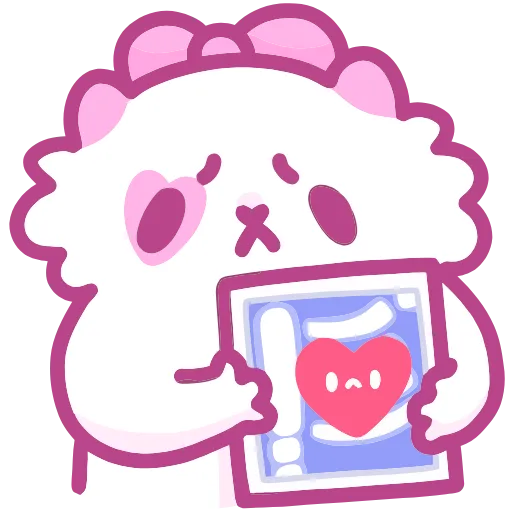 ❤️ Эмодзи «Кошечка Смешнявка» для Telegram