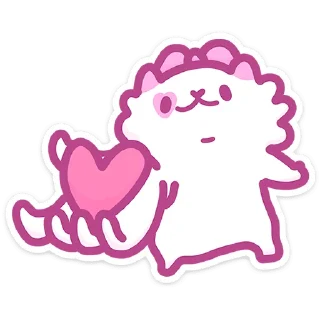 ❤️ Стикер «Кошечка Смешнявка» для Telegram