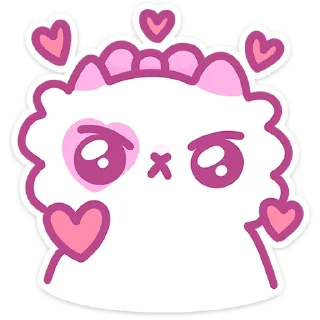 🩷 Стикер «Кошечка Смешнявка» для Telegram