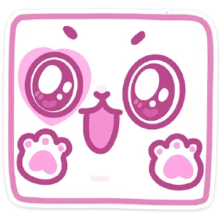 🤩 Стикер «Кошечка Смешнявка» для Telegram