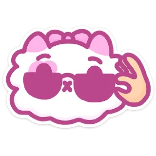 😎 Стикер «Кошечка Смешнявка» для Telegram