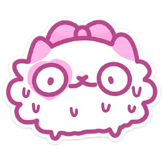 🤓 Стикер «Кошечка Смешнявка» для Telegram