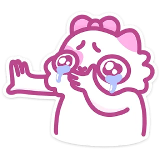 😭 Стикер «Кошечка Смешнявка» для Telegram