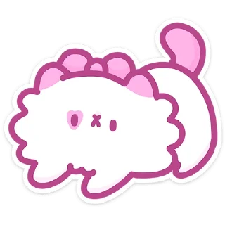 🐈 Стикер «Кошечка Смешнявка» для Telegram