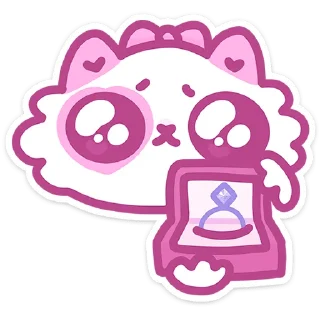 💍 Стикер «Кошечка Смешнявка» для Telegram