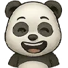 😂 Эмодзи «😍 Набор эмоджи с эмоциями панды» для Telegram
