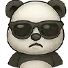😎 Эмодзи «😍 Набор эмоджи с эмоциями панды» для Telegram
