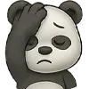 🫢 Эмодзи «😍 Набор эмоджи с эмоциями панды» для Telegram